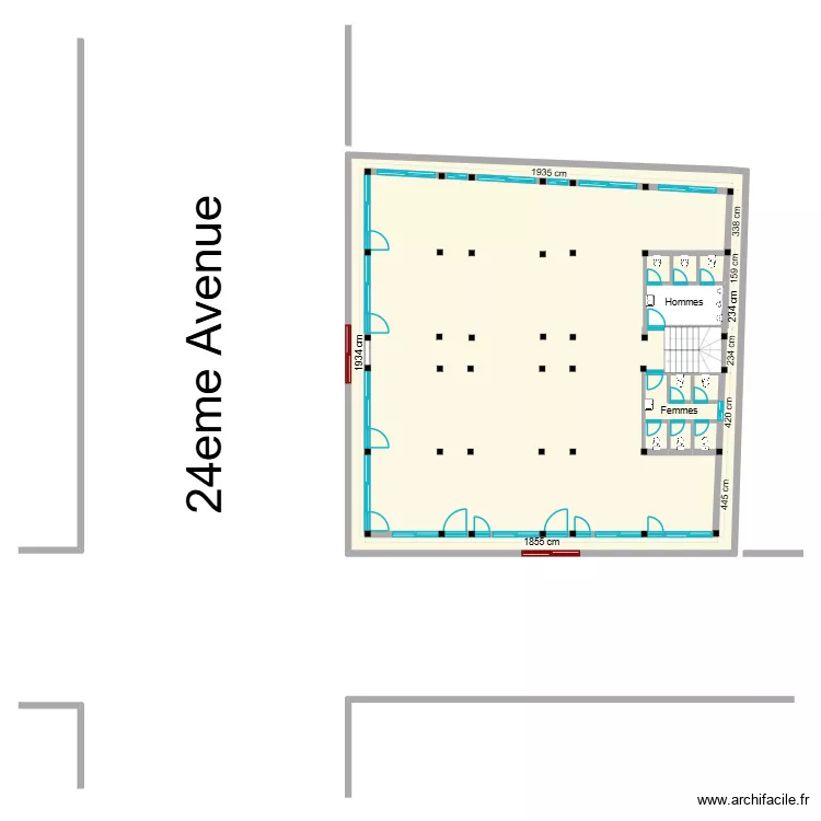 Yannick buyenzi ossature. Plan de 10  et 745 m²