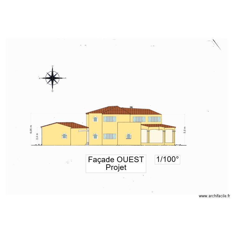 gorguette ouest projet v2. Plan de 0 pièce et 0 m2