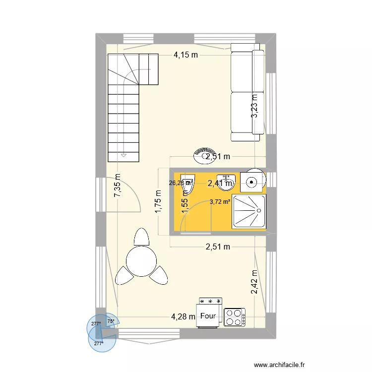 SAVOIE. Plan de 2  et 30 m²