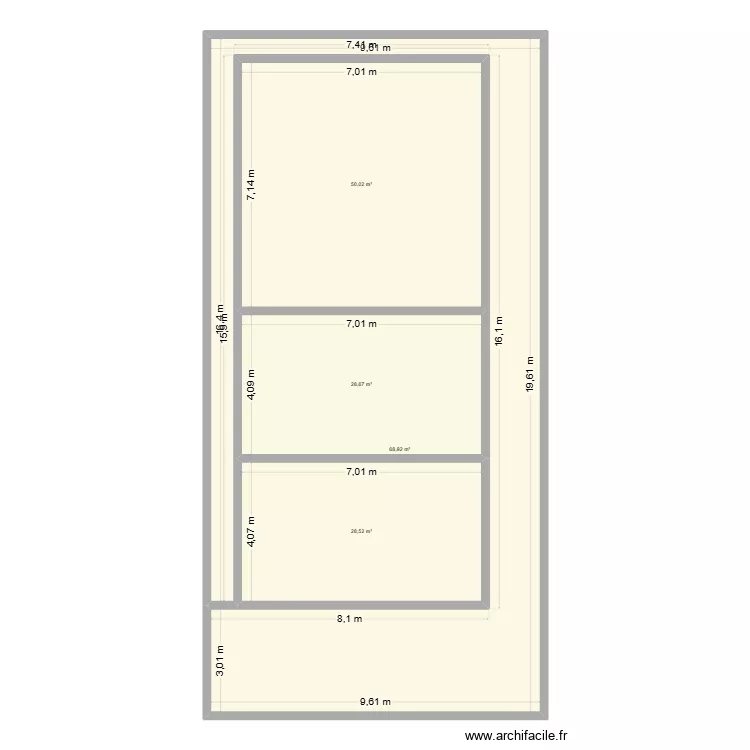 Plan PATRA. Plan de 4 et 176 m² Plan PATRA. Plan de 4 et 176 m²