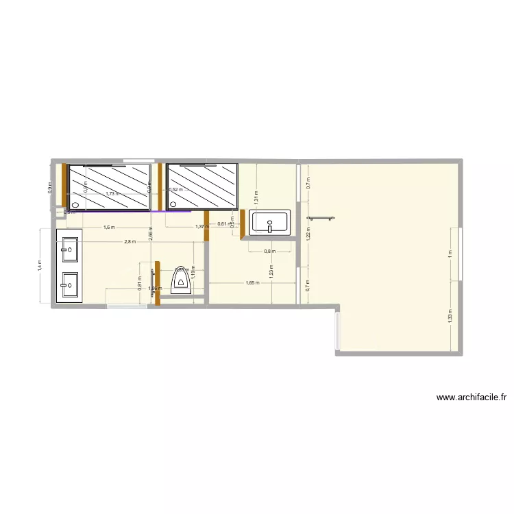 SDB Agencement 8. Plan de 