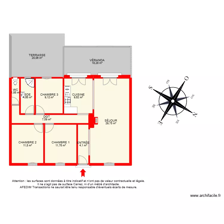 BI 33570. Plan de 20  et 218 m²