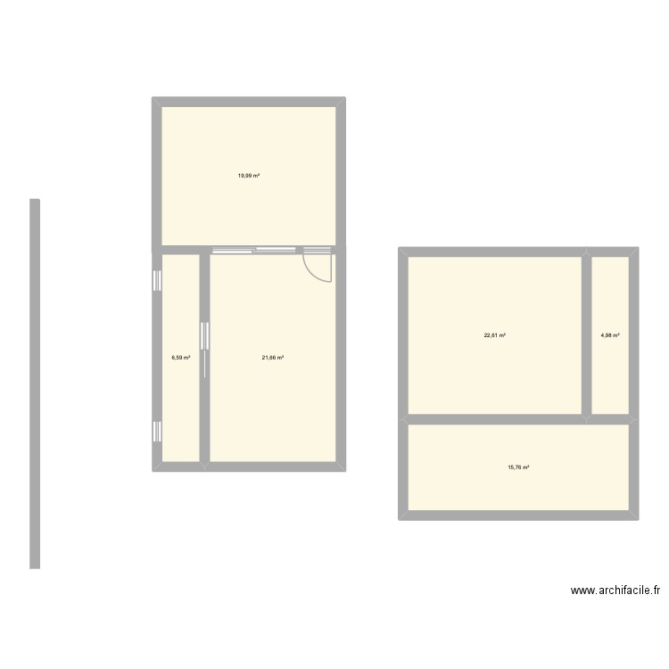 Plan 2. Plan de 6 pièces et 92 m2