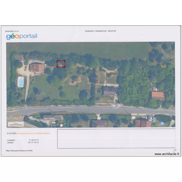 vue de l'environnement proche. Plan de 