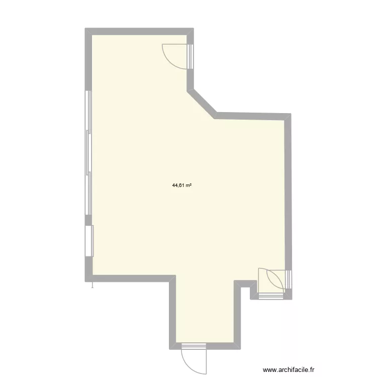 Salon. Plan de 1 et 45 m² Salon. Plan de 1 et 45 m²