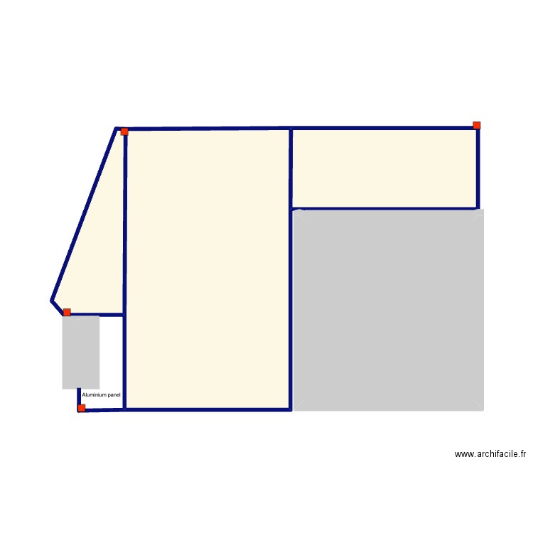 Around Answer V2. Plan de 5 pièces et 36 m2