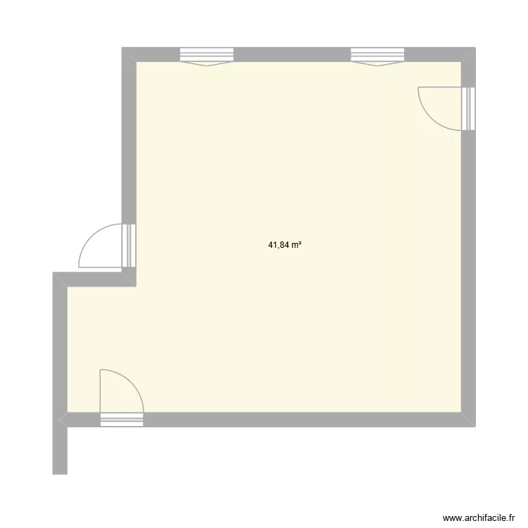 mon projet. Plan de 1 Pièce et 42 m² mon projet. Plan de 1 Pièce et 42 m²