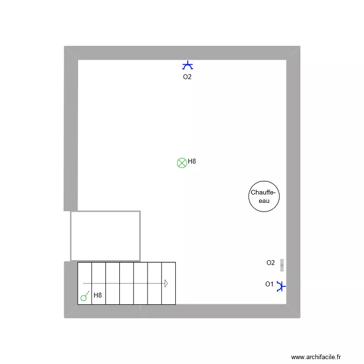 Rez + Garage Horion. Plan de 22  et 233 m²