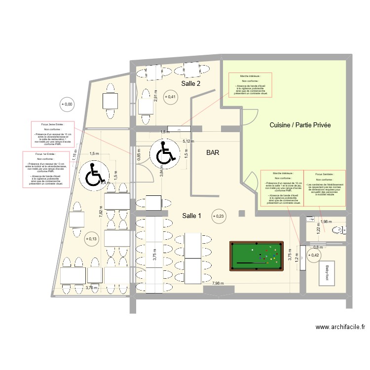 La Mouette AV Travaux. Plan de 5 pièces et 139 m2