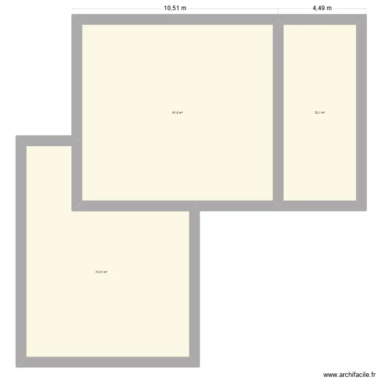 Maison B1 V2. Plan de 3 Pièces et 192 m² Maison B1 V2. Plan de 3 Pièces et 192 m²