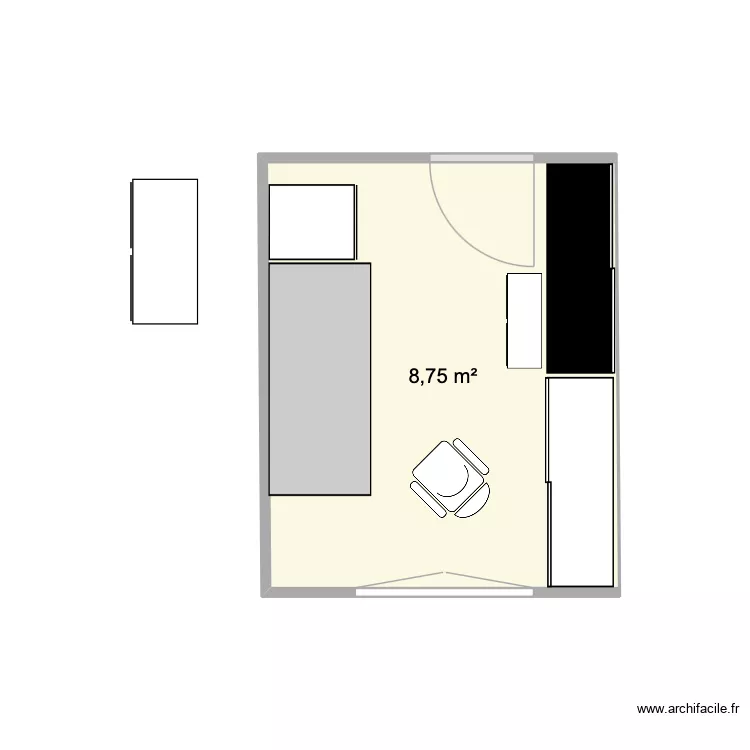 ALINE BUREAU 3. Plan de 1 et 9 m² ALINE BUREAU 3. Plan de 1 et 9 m²
