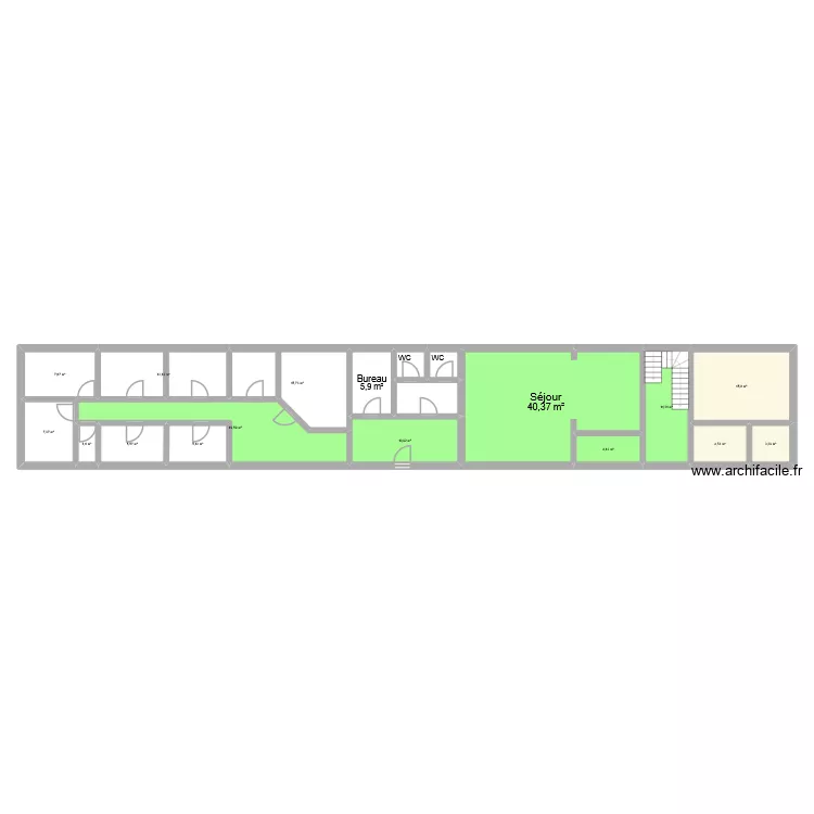 Bâtiment BS_rez. Plan de 19 et 180 m² Bâtiment BS_rez. Plan de 19 et 180 m²