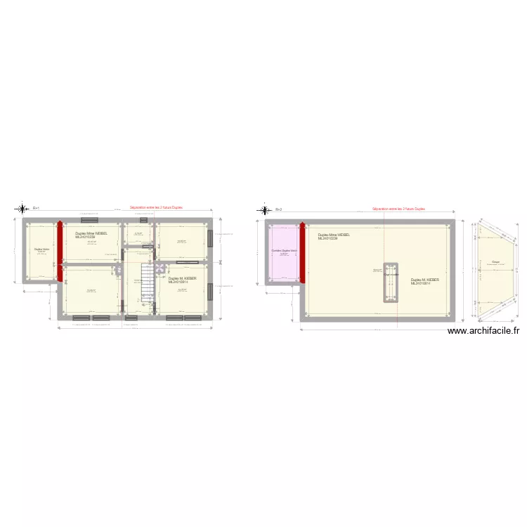 ML24010239 WEIBEL et ML24010814 KIEBER. Plan de 