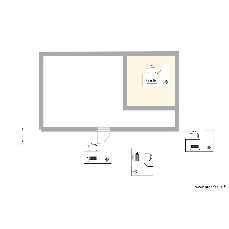 AISA 1. Plan de 1 pièce et 10 m2