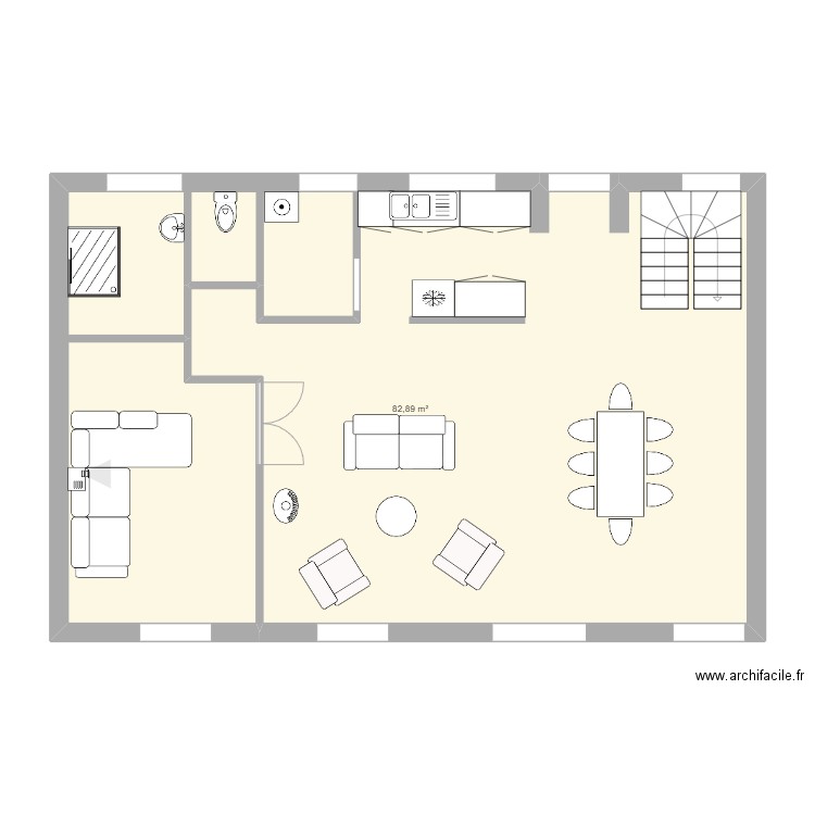 seignelay cuisine nord 1. Plan de 0 pièce et 0 m2