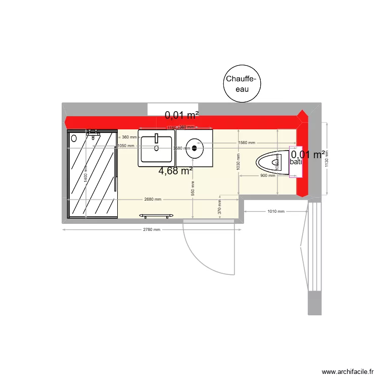julien henry studio. Plan de 3  et 5 m²