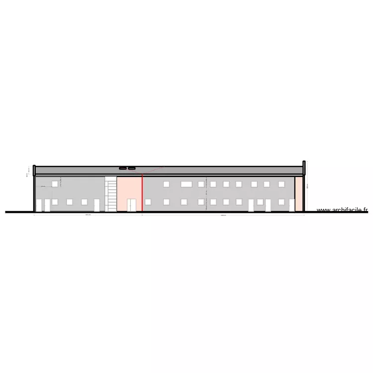 THIERS FACADE SUD OUEST PROJET. Plan de 