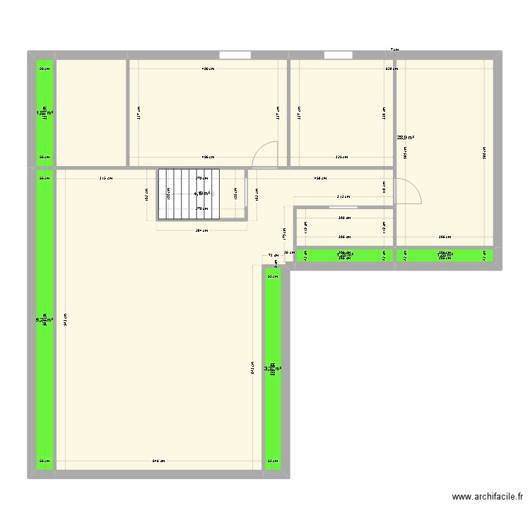 PEUILLON. Plan de 11 pièces et 137 m2