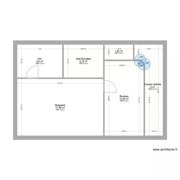 Local Commercial Bouloir Lucas. Plan de 6 et 57 m² Local Commercial Bouloir Lucas. Plan de 6 et 57 m²