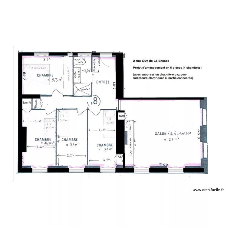 base guy brosse. Plan de 