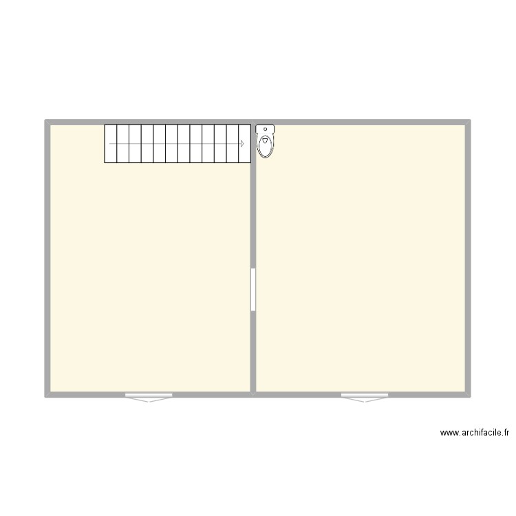 ETAGE BLAY. Plan de 2 pièces et 48 m2