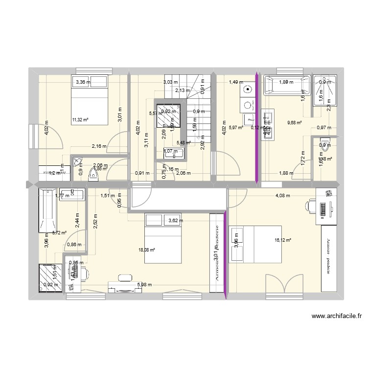 MAISON UR ONEA V18 bas. Plan de 0 pièce et 0 m2