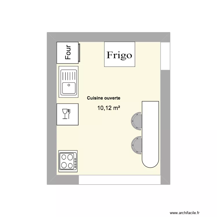 Nouvelle cuisine. Plan de Nouvelle cuisine. Plan de