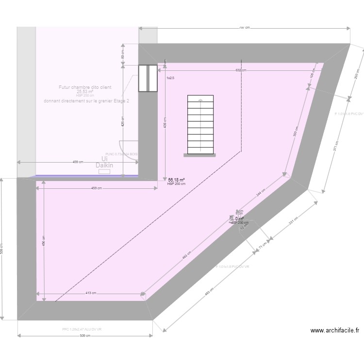 ML24001422. Plan de 20 pièces et 218 m2