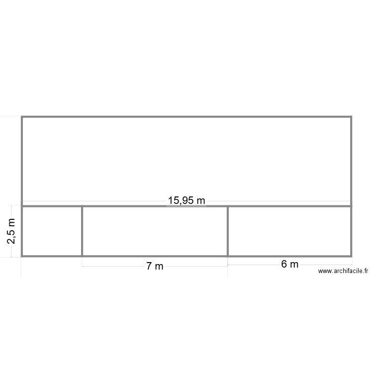 coupe. Plan de 0 pièce et 0 m2