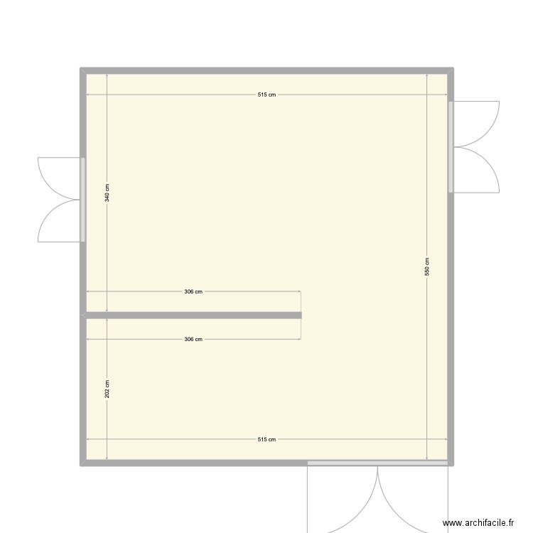 Traiteur Favreau Traiteur / sans meubles . Plan de 1 pièce et 28 m2