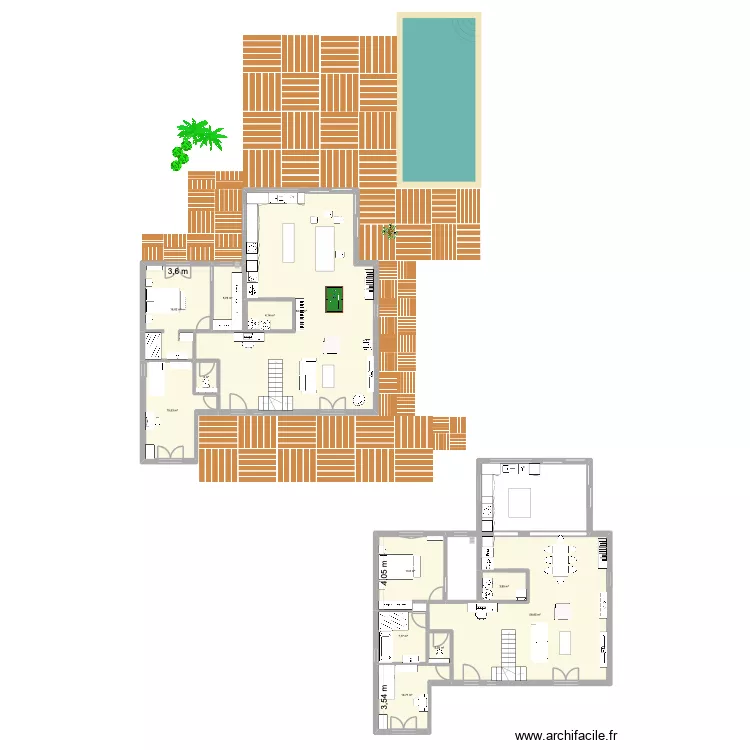 maison salles. Plan de 20 pièces et 333 m²