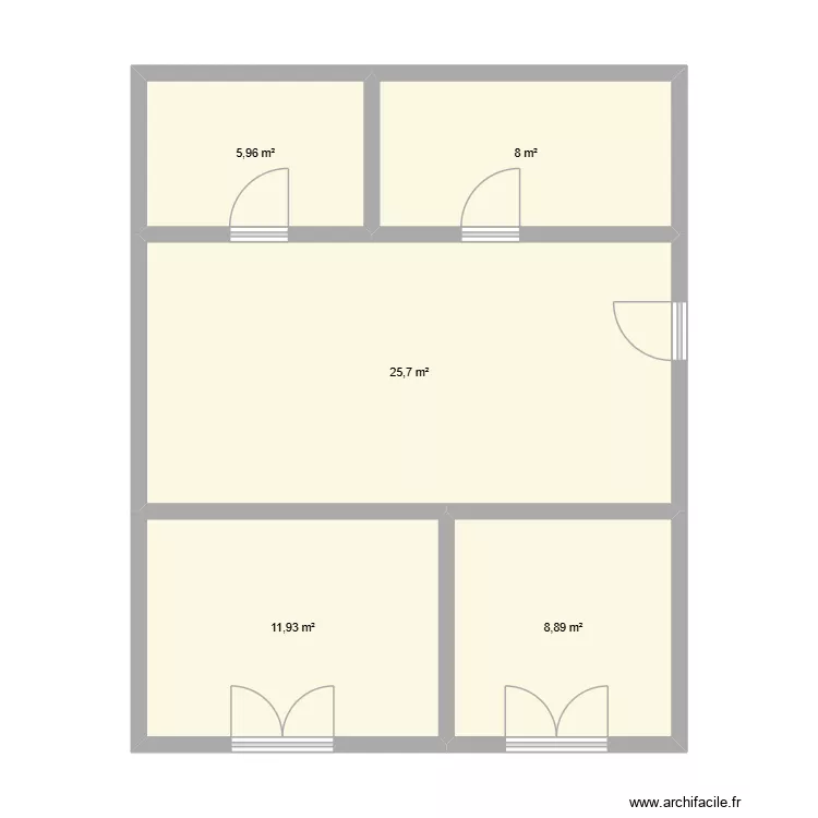 BAT 199 RDC. Plan de 5 et 60 m² BAT 199 RDC. Plan de 5 et 60 m²