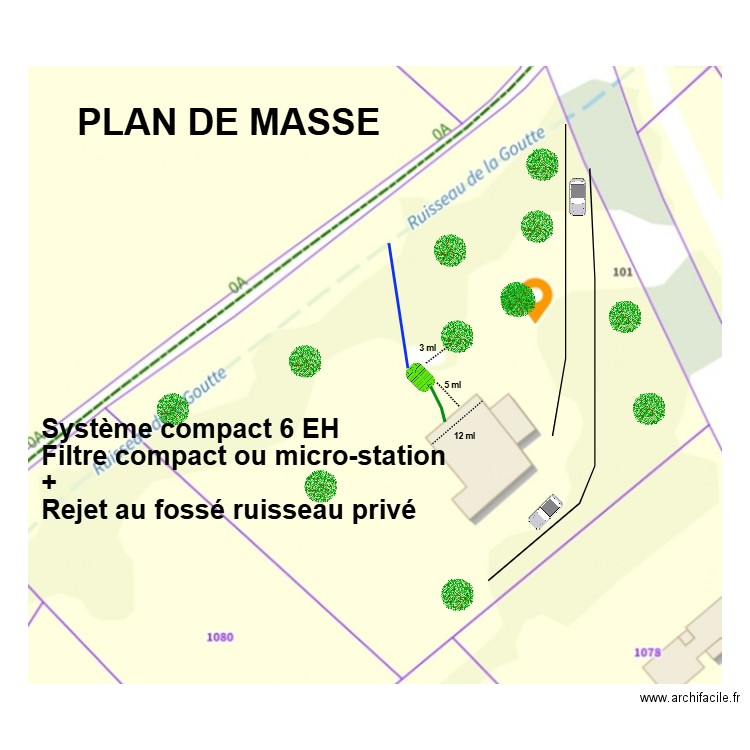 Denamur Badin. Plan de 0 pièce et 0 m2
