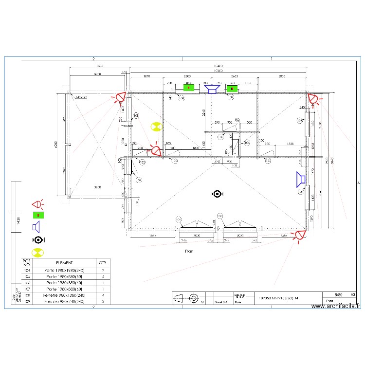 ALARME BOHAL. Plan de 0 pièce et 0 m2