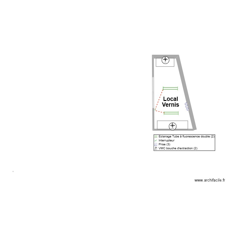 Local vernis  BERGER Arthur. Plan de 0 pièce et 0 m2