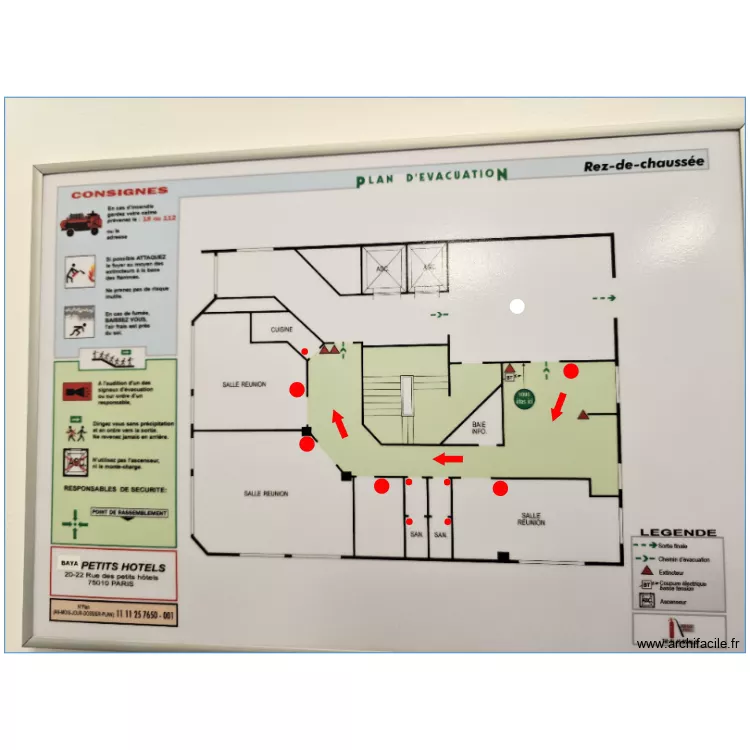RDC PETITS HOTELS. Plan de 