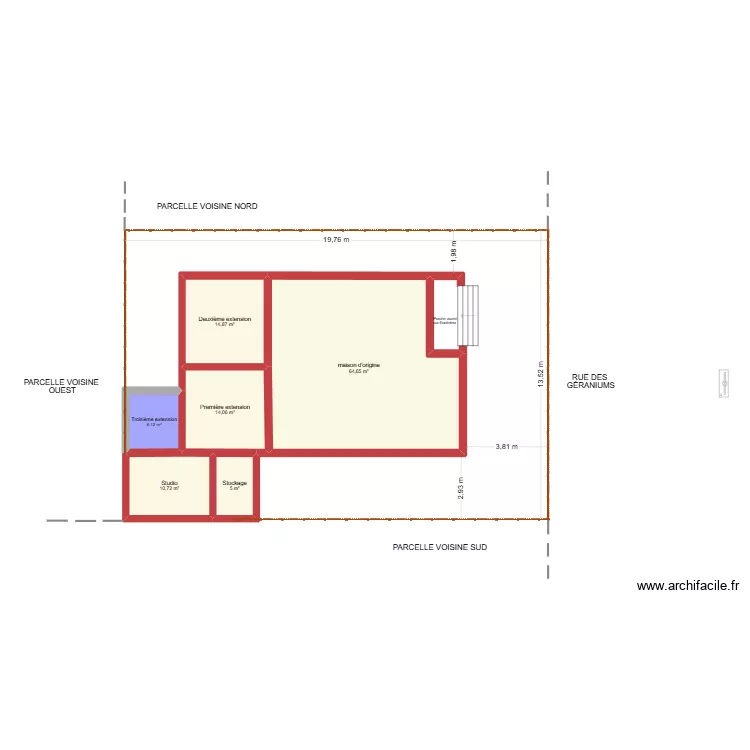 Plan de masse Canet troisième extension. Plan de 6 Pièces et 115 m² Plan de masse Canet troisième extension. Plan de 6 Pièces et 115 m²