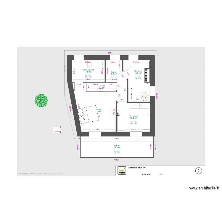 Grandsonnet 4, 1er. Plan de 0 pièce et 0 m2