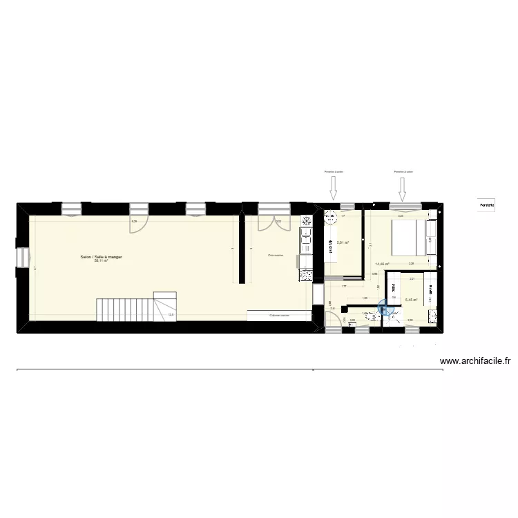 Balansun RDC.5. Plan de 6 et 174 m² Balansun RDC.5. Plan de 6 et 174 m²