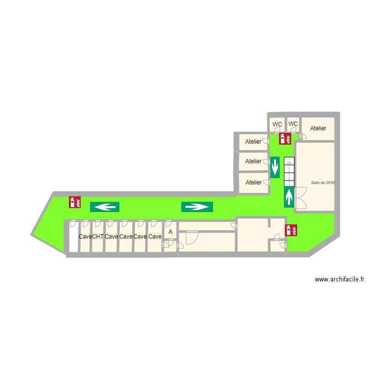 ISM BXL. Plan de 19 pièces et 21 m2