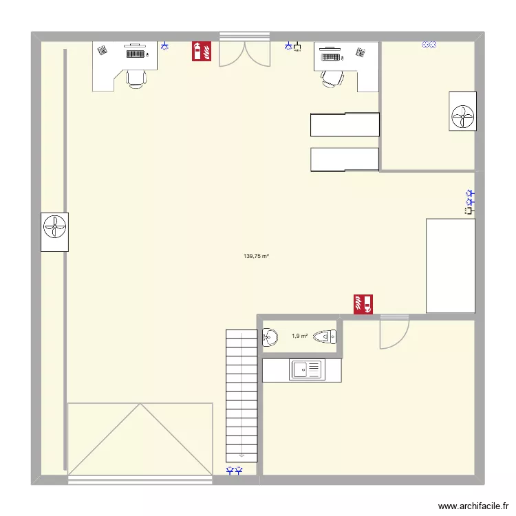 XBiton 2. Plan de 2 et 142 m² XBiton 2. Plan de 2 et 142 m²