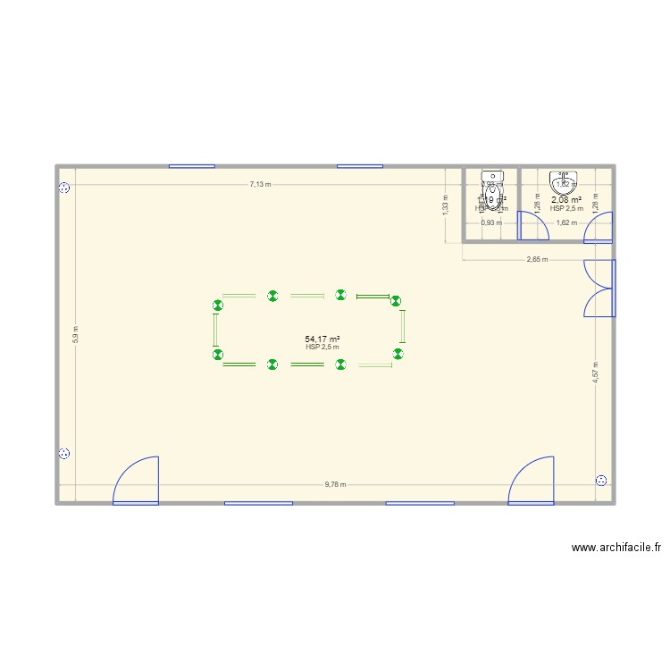 Salle Bouquehault. Plan de 0 pièce et 0 m2