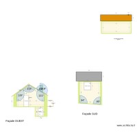 Plan de facade et toiture garage