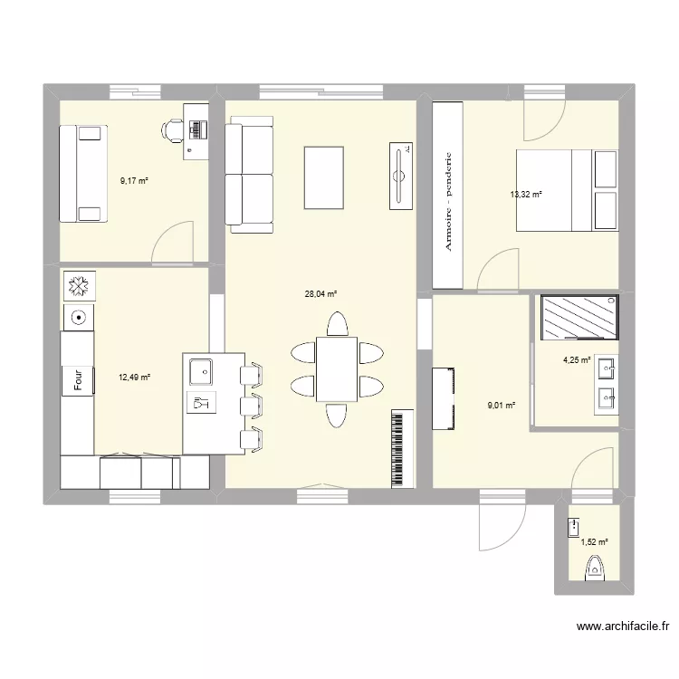 Maison Floirac 3. Plan de 