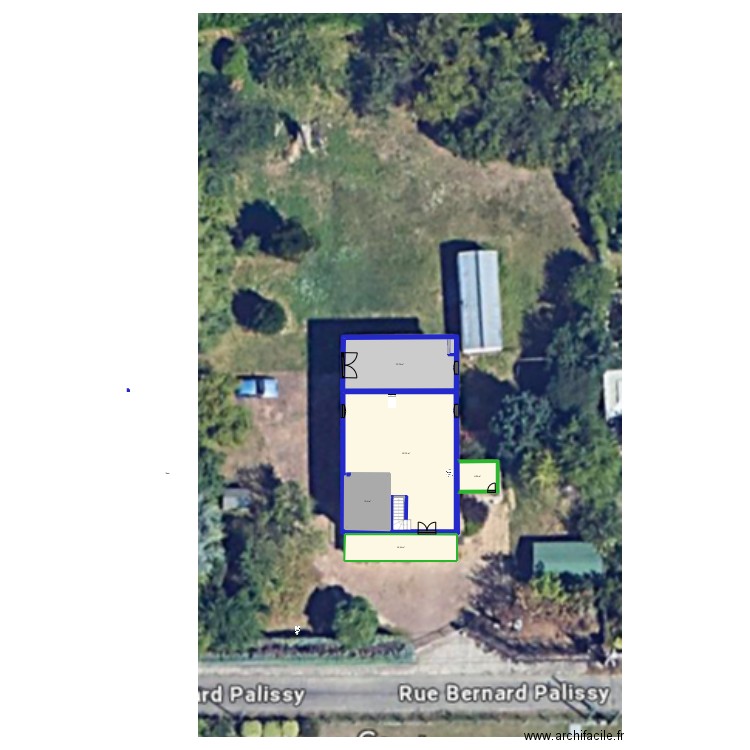 VenV_Bas. Plan de 5 pièces et 155 m2