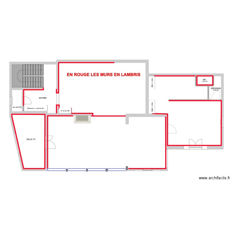 TERRASSE LES LAMBRIS. Plan de 7 pièces et 164 m2