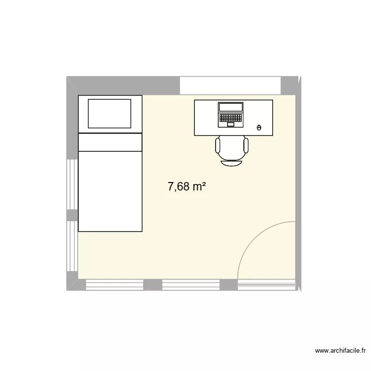 Study Waverley. Plan de 1 et 8 m² Study Waverley. Plan de 1 et 8 m²