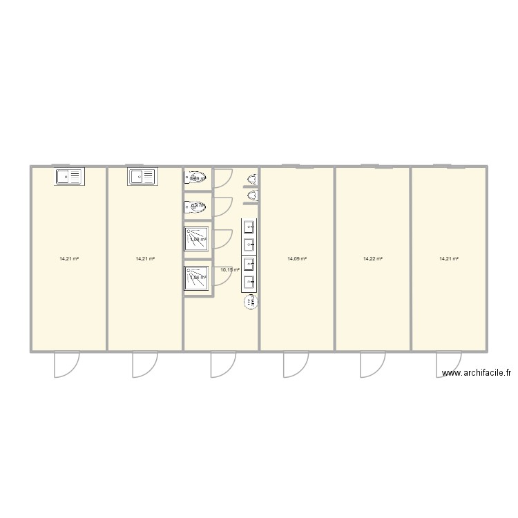 PBC CHANTIER ST CYR AU MONT D\'OR. Plan de 10 pièces et 85 m2