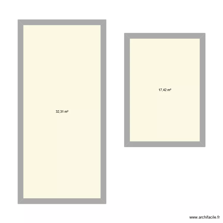 Lestienne Agay. Plan de 2  et 50 m²