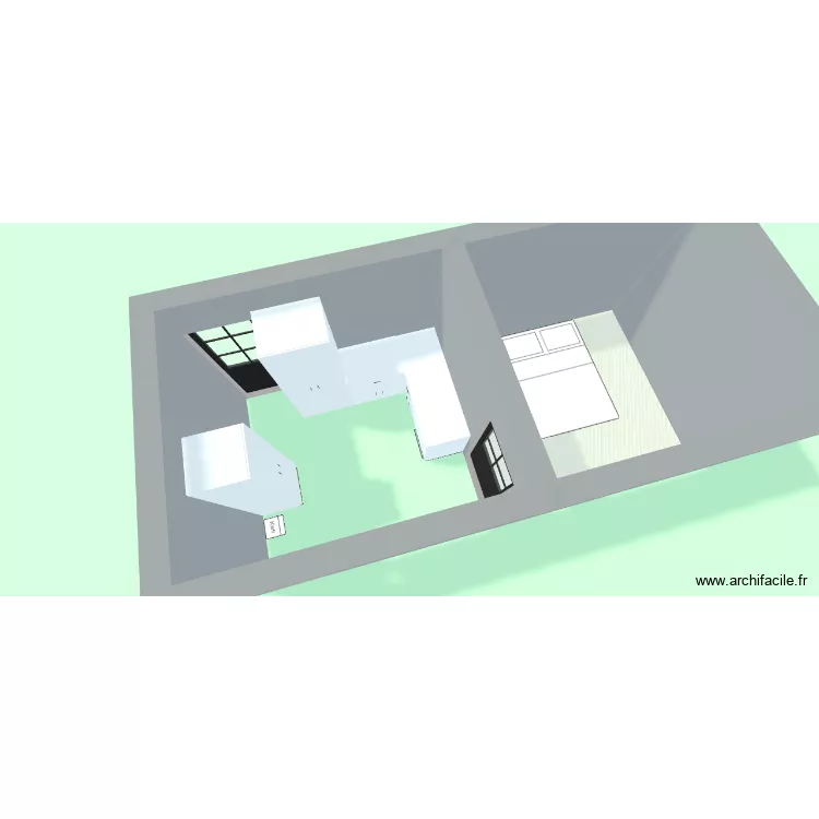 APPART 2. Plan de 1 et 8 m² APPART 2. Plan de 1 et 8 m²